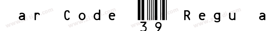 Bar Code 39 Regular字体转换